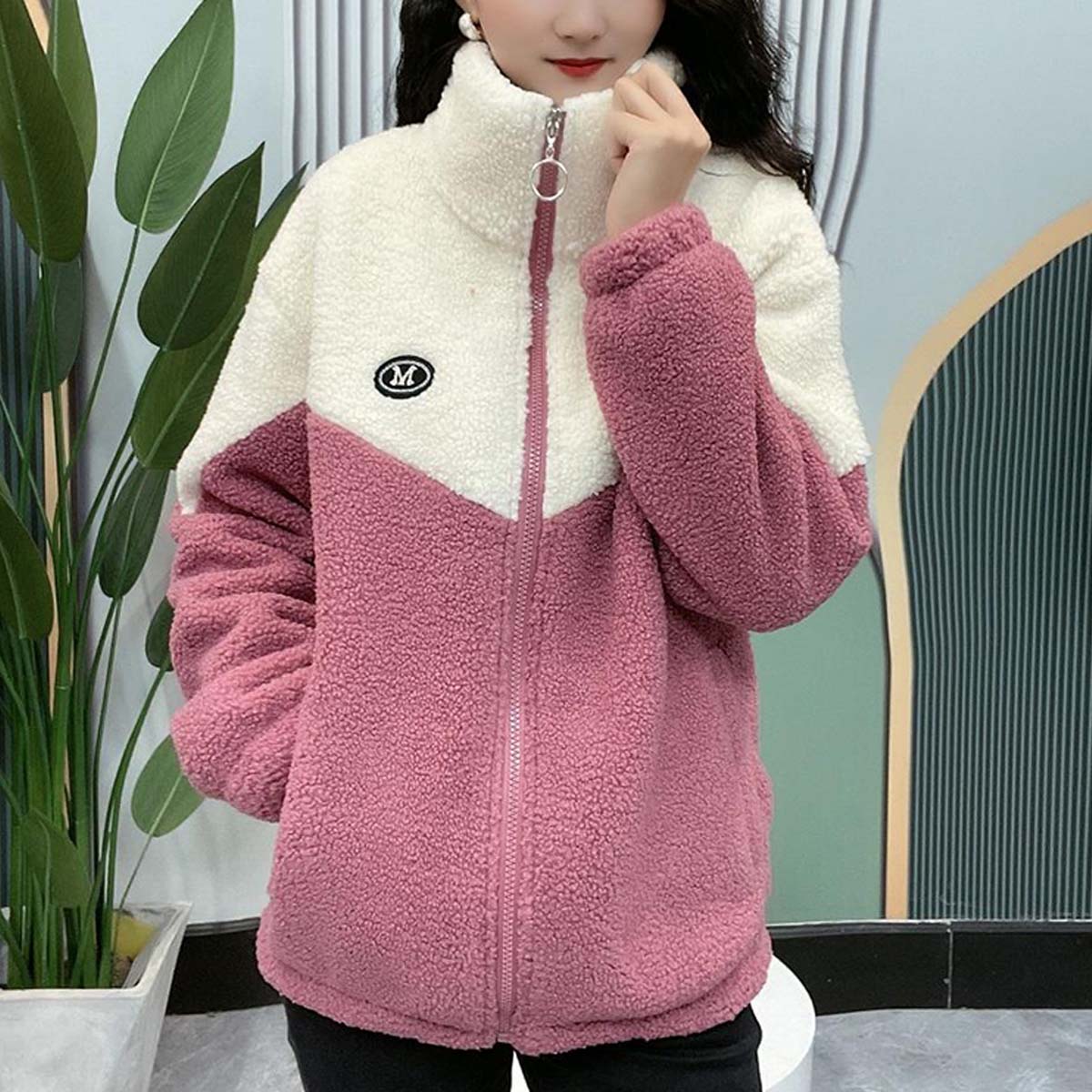 🧡Jesen i zima Novo u ponudi💛🐏【M-4XL】Zimska jakna od flisa, jakna od ojačanog janjećeg pamuka, topla jakna