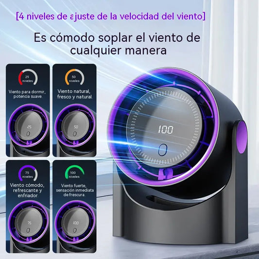 🧊🍃Nuevo ventilador de escritorio tipo turbina sin aspas (se puede montar en la pared) ✅️Pago contra entrega