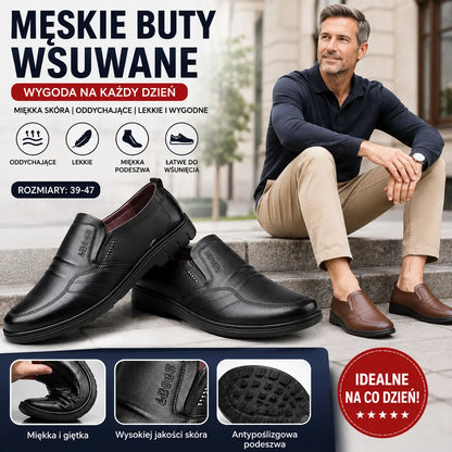 【39-44】Zapatos de vestir para hombre, confeccionados en piel auténtica y con una suela suave y cómoda; ideales para diversas ocasiones.