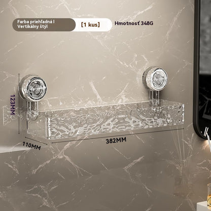 🍽️🧺2 ks🔥Kúpte jeden, druhý dostanete zadarmo🔥 Vlnitý úložný stojan s prísavkami, nevyžaduje vŕtanie