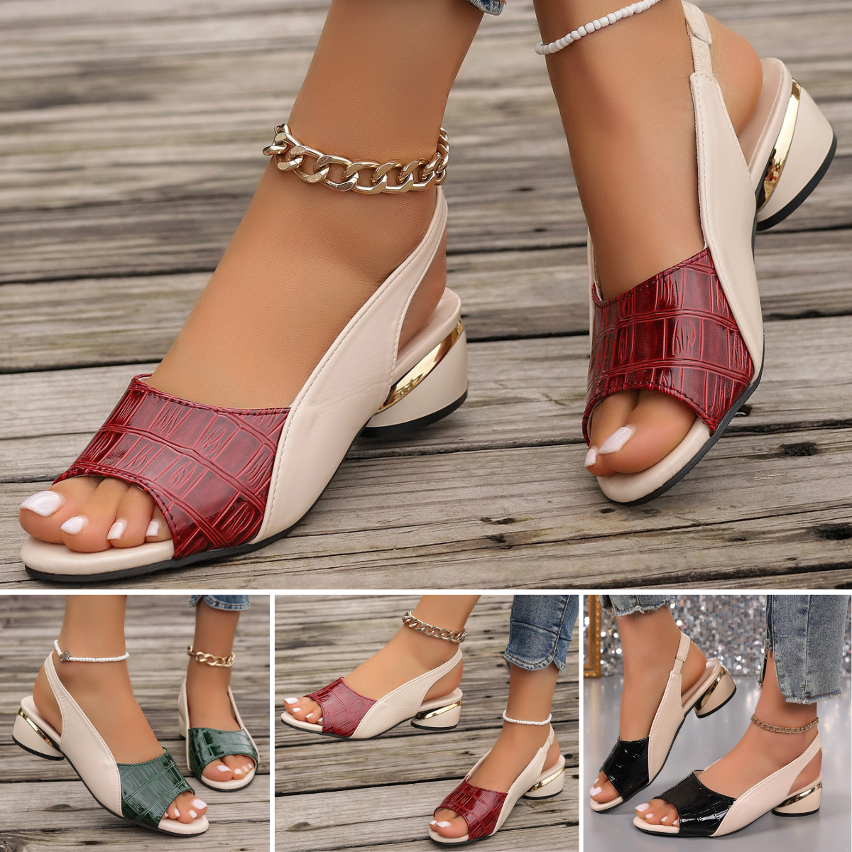 💖👡50% de descuento🔥【35-43】Sandalias de tacón alto de verano para mujer de Roman Shoes - nuevo modelo ✅️Pago contra entrega