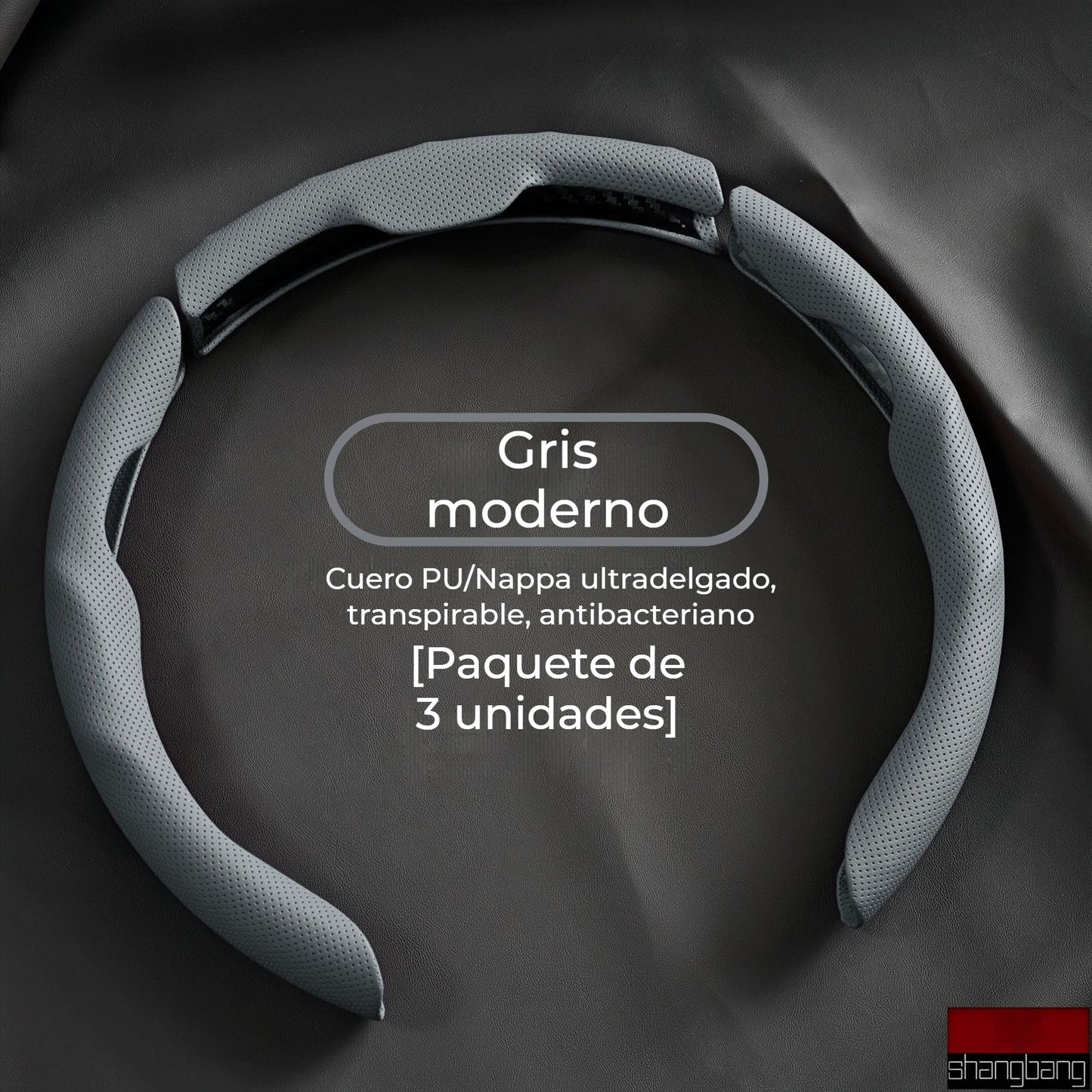 🚗Kožený volant do auta, vhodný pro všechna roční období, protiskluzový, savý a odolný proti opotřebení.