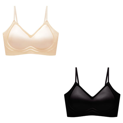 🥰Płatność przy odbiorze🔥【2 sztuki】【40-100 kg】Bezszwowy biustonosz jedwabny, miękkie wsparcie, wygodne dopasowanie