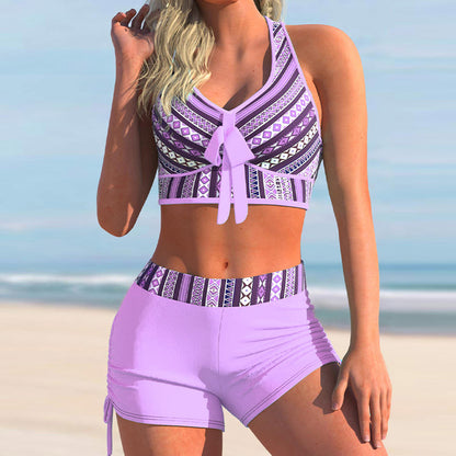 👙🏊‍♀️【S-5XL】【Ograniczona ilość】🔥🔥2025 Lato Nowy damski drukowany kostium kąpielowy Seksowny zestaw bikini
