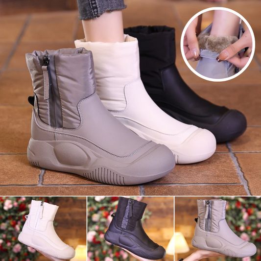 🌟👢【35-40】2025 zimowe nowe wysokiej jakości modne damskie wodoodporne, pogrubione śniegowce-3846259