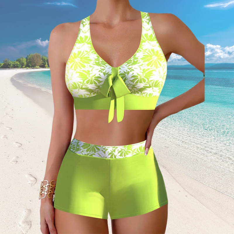 🎁【50% zniżki na jedną sztukę】👙🌴Kostium kąpielowy w nowym stylu z nadrukiem--3707229