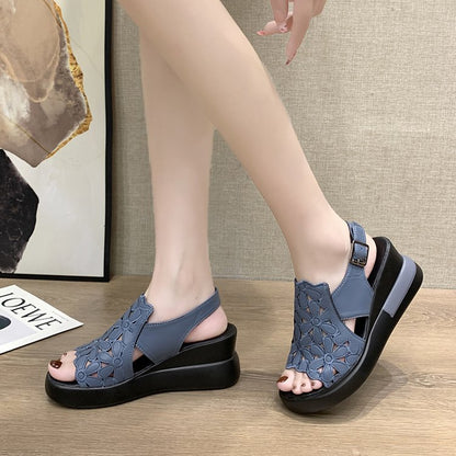 🔥【50% de descuento】🔥【35-40】Sandalias estilo botín retro con suela suave