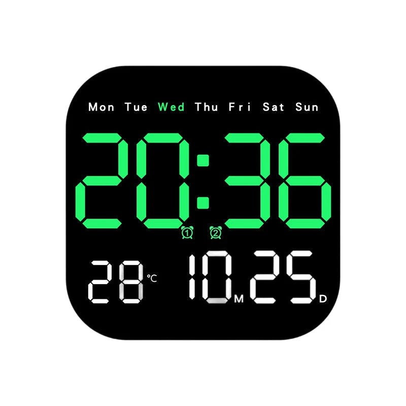 🕰️ Número 1 en ventas 🛏️ Reloj digital para hogar y oficina despierta suavemente sin alarmas molestas brillo ajustable y silencioso por la noche muestra temperatura compañero ideal diario 🌙