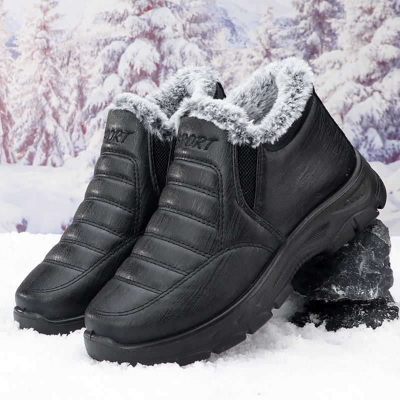 40% - Męskie zimowe buty codzienne, aksamitne i grube, antypoślizgowe