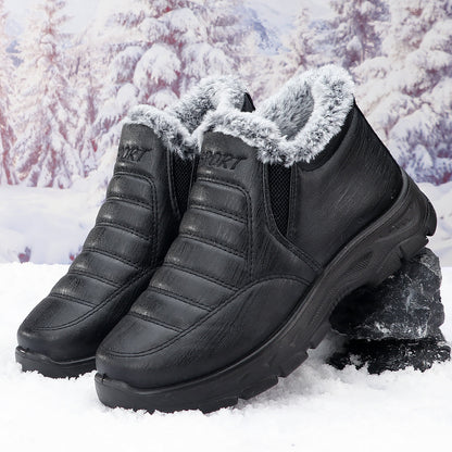 40% - Męskie zimowe buty codzienne, aksamitne i grube, antypoślizgowe