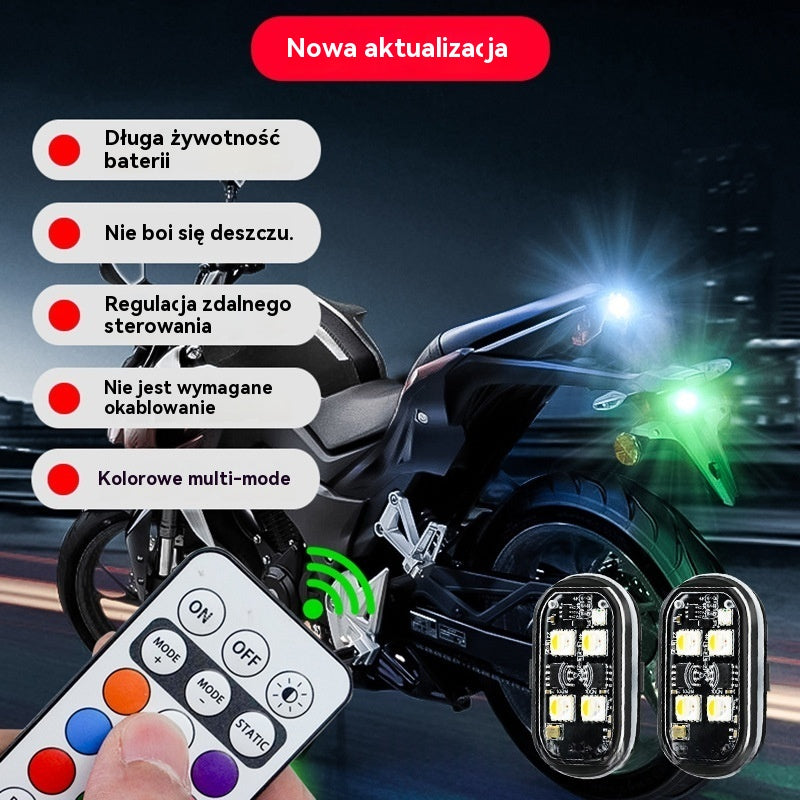 🚥Oferta ograniczona czasowo🚗🛵Dekoracyjne światła samochodowe LED, światła nastrojowe, migające światła ostrzegawcze, ultradługa żywotność baterii, wodoodporność