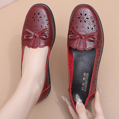 [Descuento por tiempo limitado] Zapatos de piel suave para mamás: transpirables y cómodos, tallas 35-41