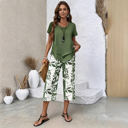 ✨✨【S-5XL】| Conjunto Fresco Brisa de 2 Piezas | Set de Verano Ligero y Elegante Multicolor ✅️Pago contra entrega