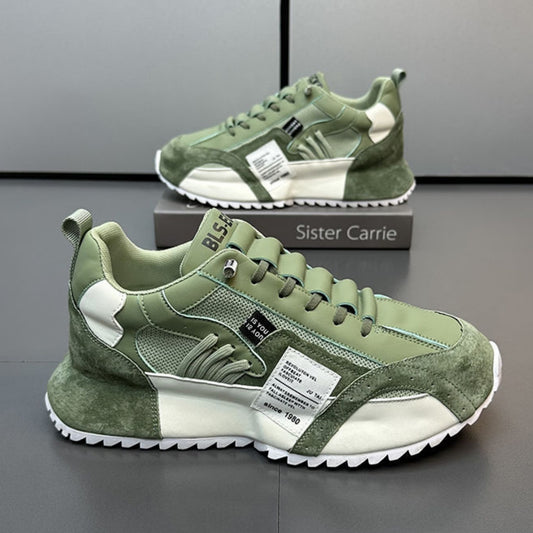 ✨🌈【39-47】2024 zimowe nowe, wysokiej jakości męskie modne buty na co dzień z grubą podeszwą-3815257