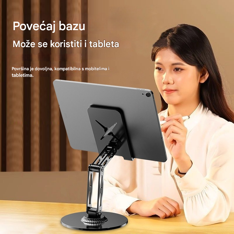 🔥💻📱【Plaćanje pouzećem】Stalak za ravni monitor koji se okreće za 360°, metalni okvir, podrška za stol