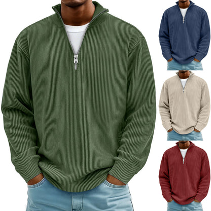 🔥【S-5XL】Jesień/Zima 2025 Nowa męska bluza ze stójką.Projekt zamka błyskawicznego, modny i trendy