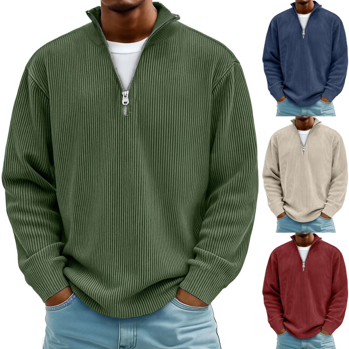 🔥【S-5XL】Nová pánská mikina se stojáčkem, podzim/zima 2025