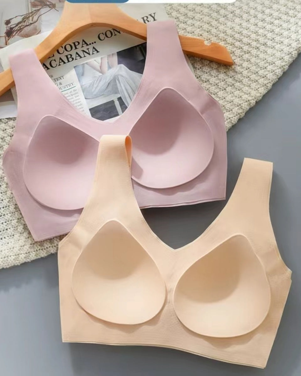 🔥 [zestaw preferencyjny]👙[M-5XL] ultracienki damski bezszwowy lodowy jedwab_3653635