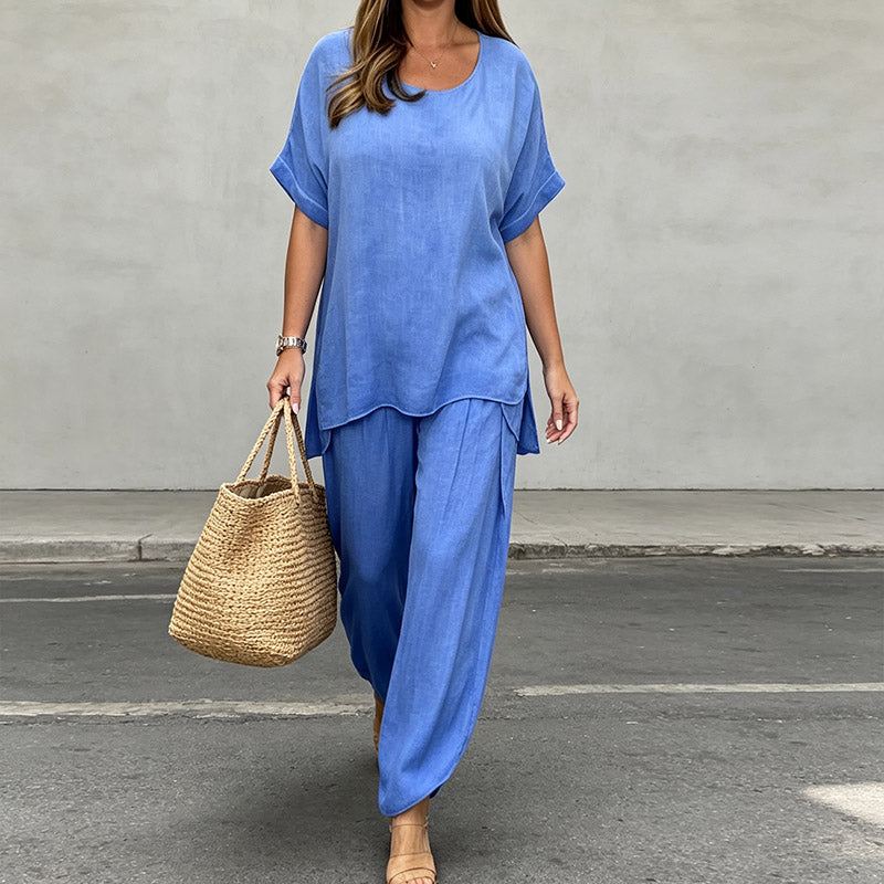 💃💃【S-5XL】 Traje casual de talla grande para mujer 2026 【Top + Pantalones】