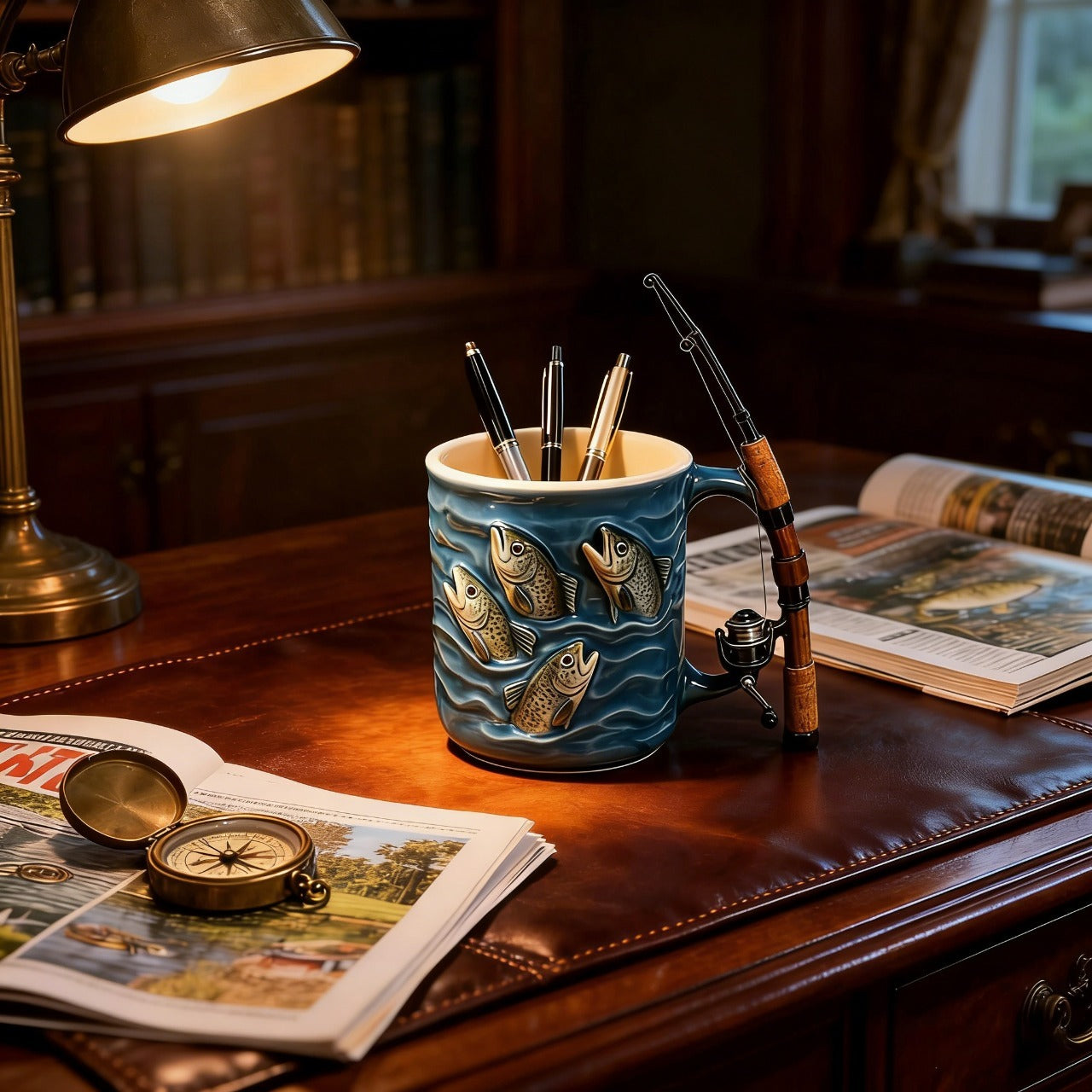 🎣☕Nowy, kreatywny kubek wędkarski, 🎣pełen osobowości