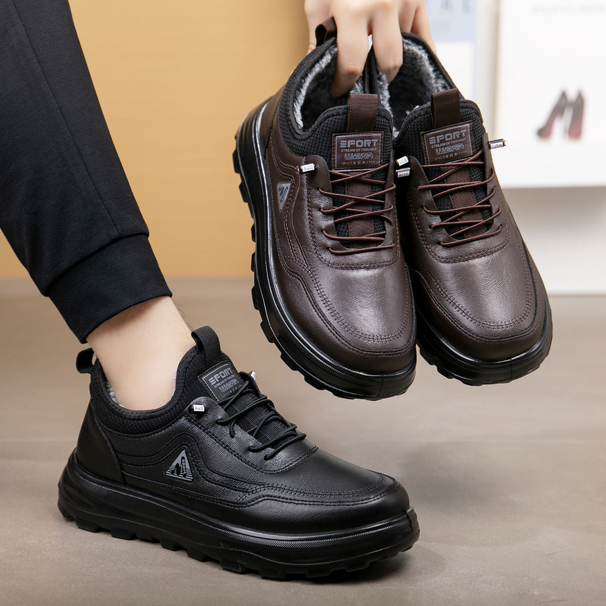 🔥🥾41% zniżki – Buty antypoślizgowe z miękką podeszwą – Zimowy styl z najwyższej półki