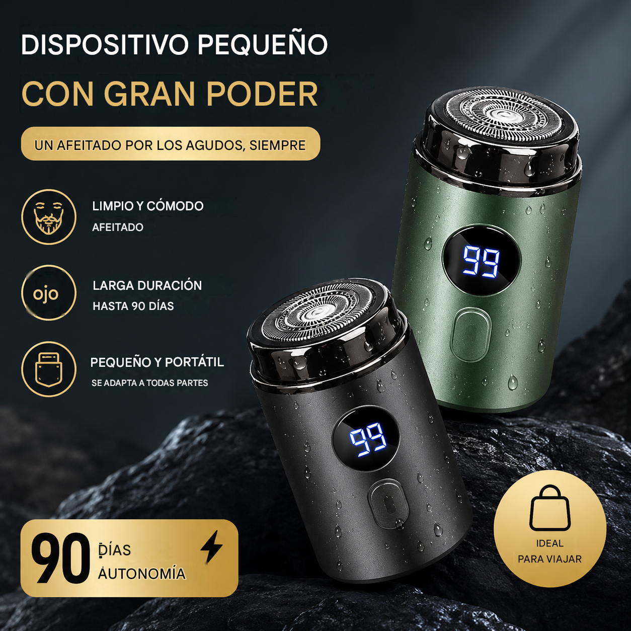 🔥Oferta especial🔥 Afeitadora eléctrica para hombre con pantalla digital y potente motor
