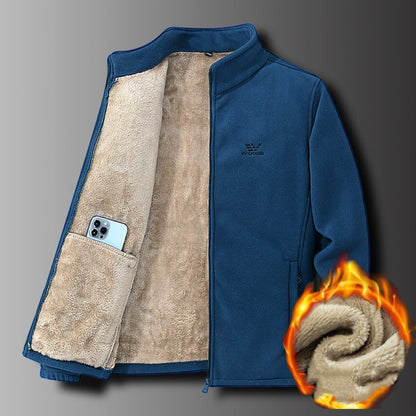 💥👍【M-5XL】 Jesienna i zimowa wyściełana i pogrubiona ciepła, luźna kurtka męska odzież męska