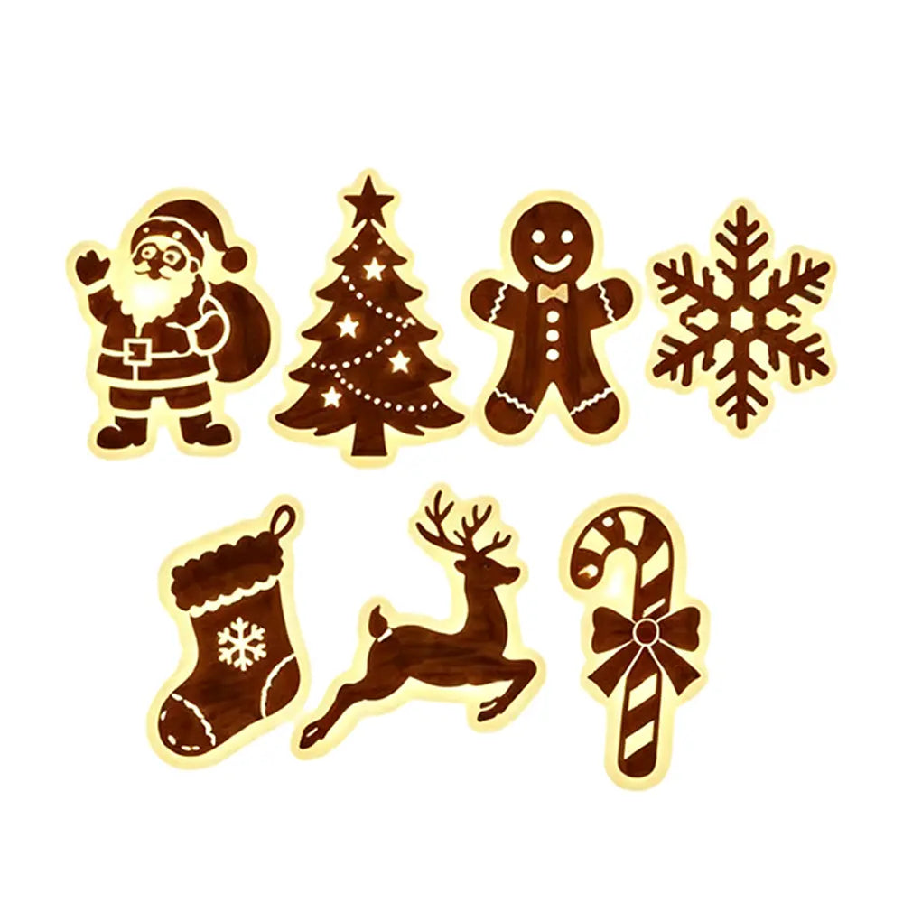 🦌✨ LED zidni dekor s sobovima | Osvijetljeni božićni ukras | Toplo osvijetljeni zidni ukras prikladan za dom i ured 🎄