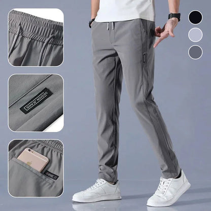 【🔥50% zniżki】👖【M-5XL】Letnie cienkie męskie spodnie casualowe, rozciągliwe, koreański styl, modny luźny, prosty krój