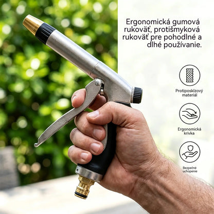🥳 50% zľava 🏠💦 Vysokotlaková vodná pištoľ – ideálna na umývanie auta, zavlažovanie záhrady a čistenie vonkajších stien a záhradného nábytku 🌿🚘
