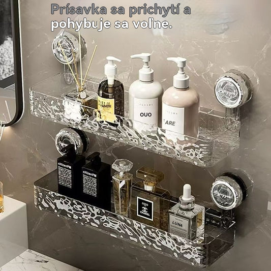 🍽️🧺2 ks🔥Kúpte jeden, druhý dostanete zadarmo🔥 Vlnitý úložný stojan s prísavkami, nevyžaduje vŕtanie