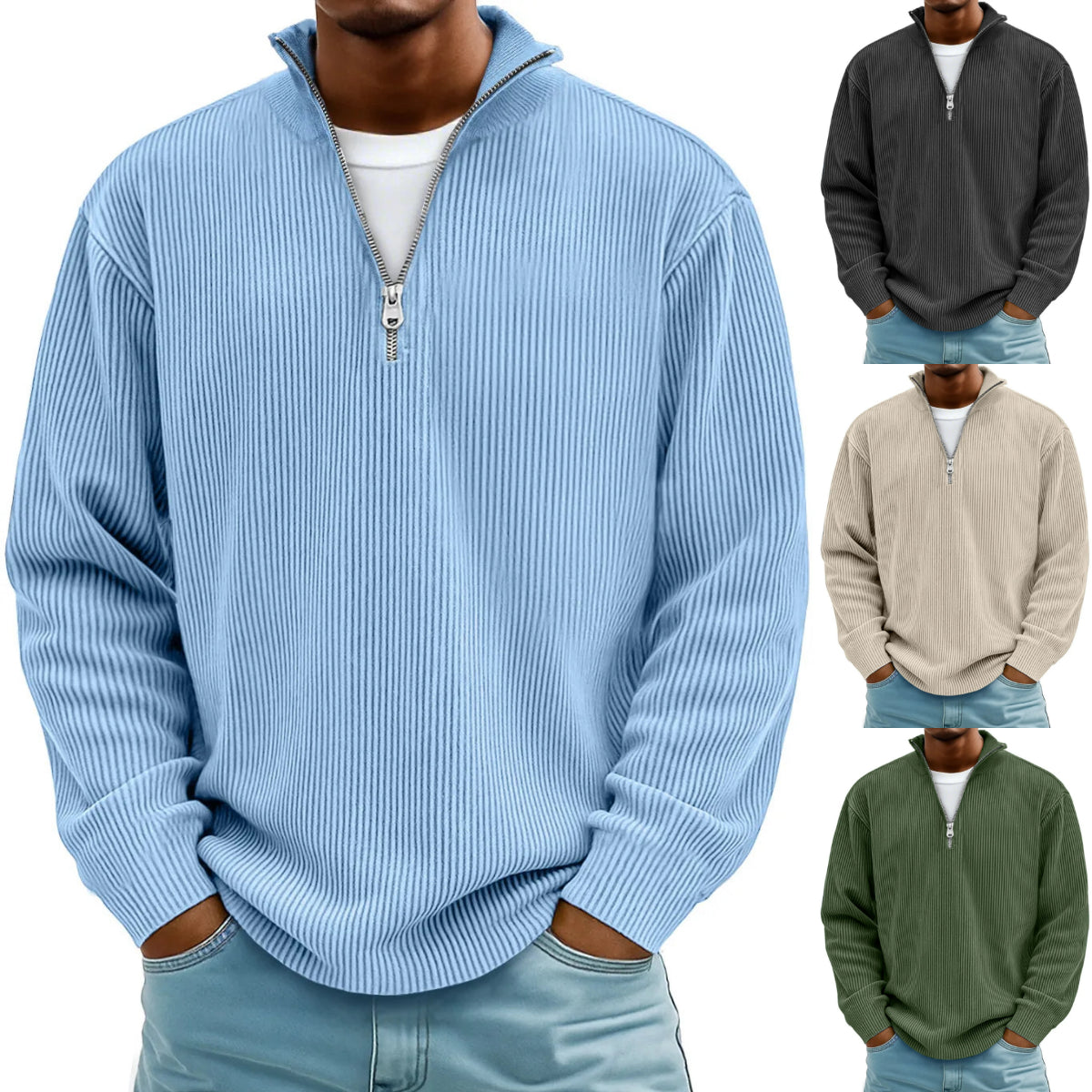 🔥【S-5XL】Nová pánska mikina so stojačikom, jeseň/zima 2025