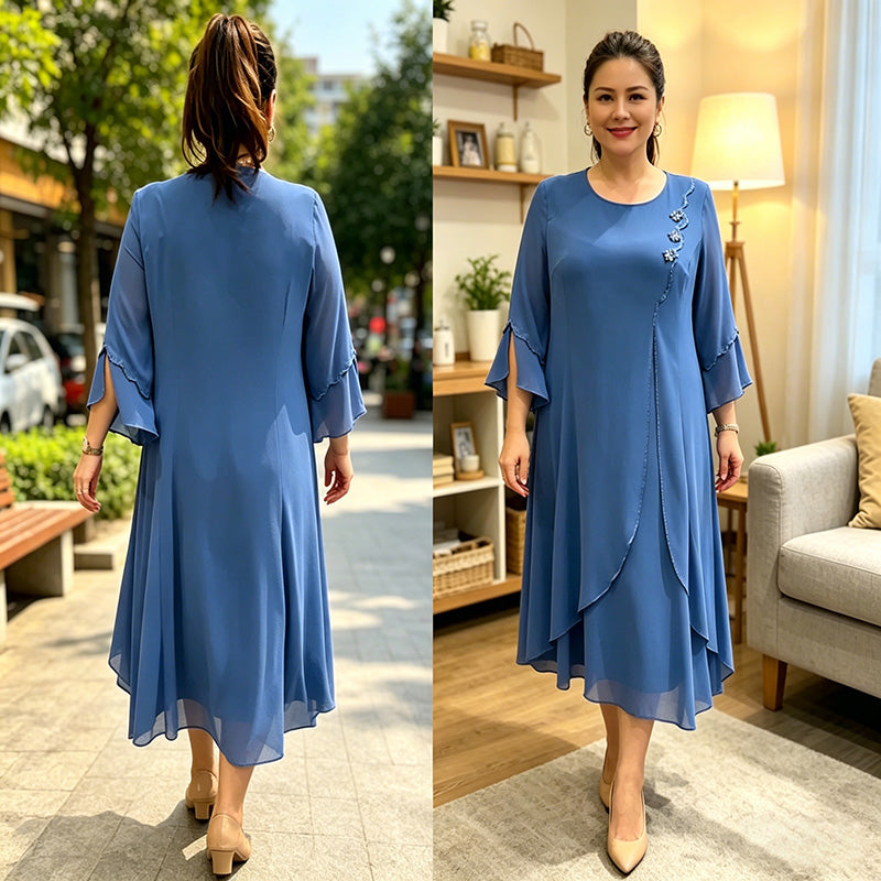 【S-5XL】❤️2026 Nuevos vestidos de gasa de alta calidad