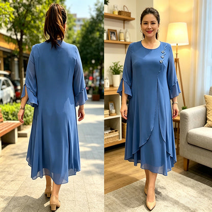 【S-5XL】❤️2026 Nuevos vestidos de gasa de alta calidad