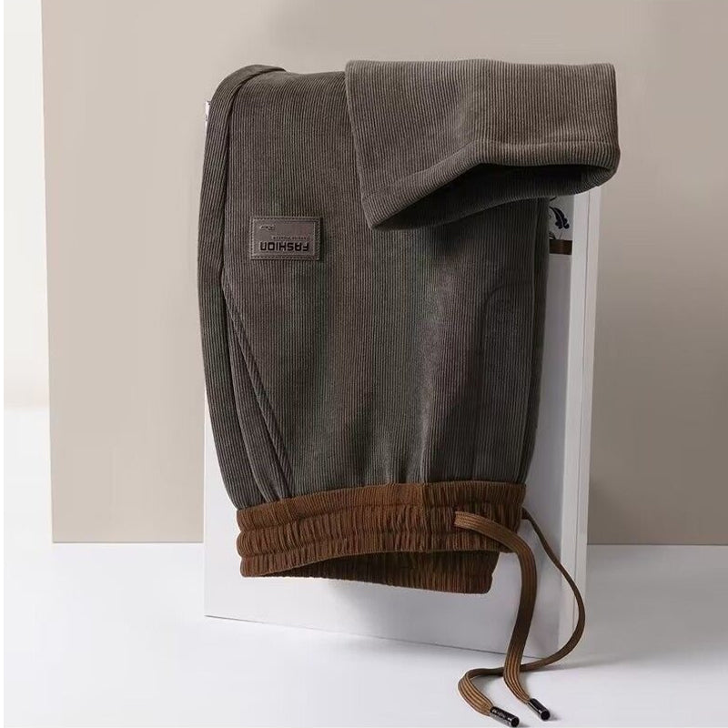 🔥 👖【Plačilo ob dostavi】💥【M-5XL】Jesenske/zimske ležerne hlače: Vsestranske, ohlapne, s flis podlogo, ojačane športne hlače