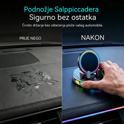 📱 RGB auto-nosač s automatskim stezanjem i bežičnim punjenjem od 15 W