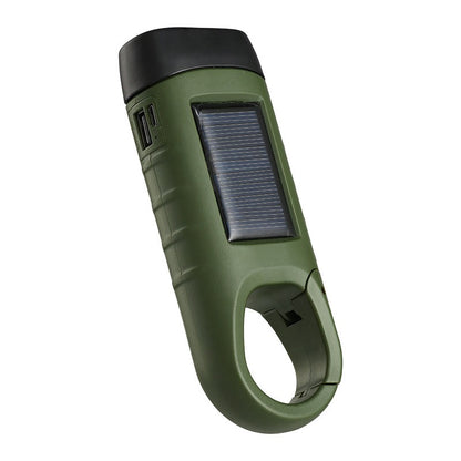 【50% de descuento 🔥】⚡Linterna de panel solar con carga manual: ¡generador portátil ideal para emergencias y aventuras!