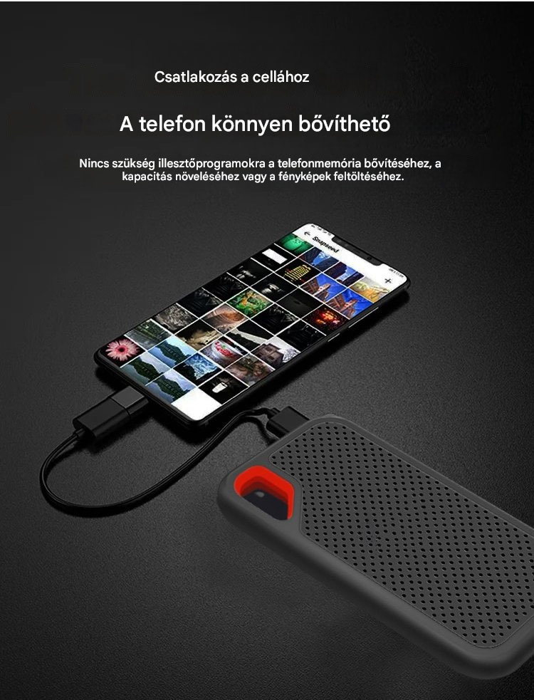 【Utolsó nap 🔥50% kedvezmény】💥【32 TB】 Nagy sebességű, nagy kapacitású mobil merevlemez