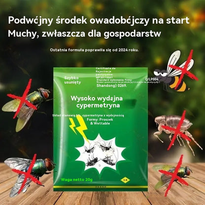 🦟【10 saszetek】❤️Specjalnie zaprojektowane do zabijania komarów i much na farmach, jedno opakowanie zabija pchły/szarańcze/karaluchy/muchy/komary!