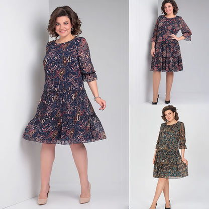 🥇【Más vendido】💥【50% de descuento】👗【S-5XL】Nuevo vestido de verano estampado 2026
