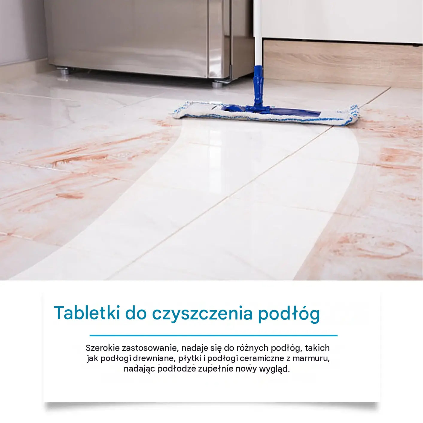 ✨【24 tabletki】 Musujące tabletki do mycia podłóg – natychmiastowy blask bez wysiłku