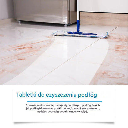 ✨【24 tabletki】 Musujące tabletki do mycia podłóg – natychmiastowy blask bez wysiłku