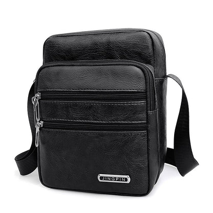 👍👍👜Wyprzedaż letnia -50% - Nowa męska torba na ramię ze skóry PU o dużej pojemności, lekka i wodoodporna