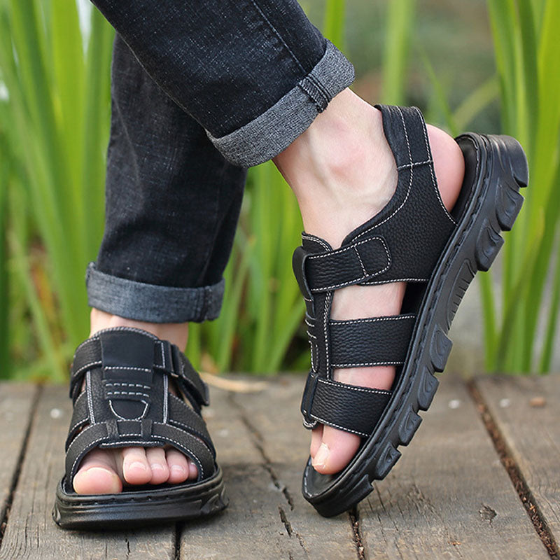 💥【38~44】Sandalias casuales de cuero para hombre