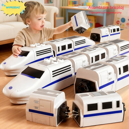 🔥🚝【Časově omezená sleva 50 %】Nejprodávanější elektrická hračka - simulátor rychlovlaku, miniaturní vlak