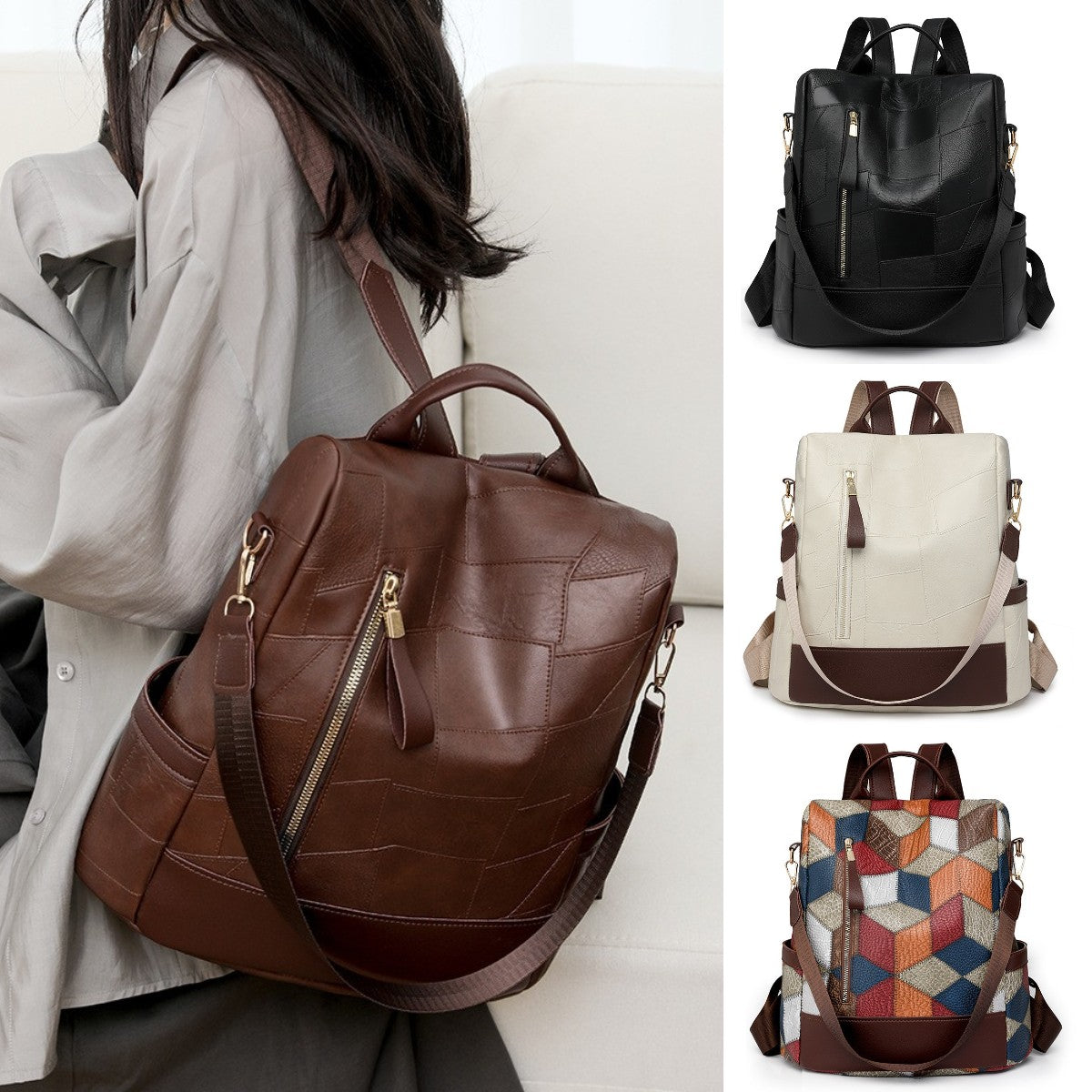 🎒 Moderní dámský batoh pro rok 2026: Retro styl, obrovská kapacita, všestranný design! ✨