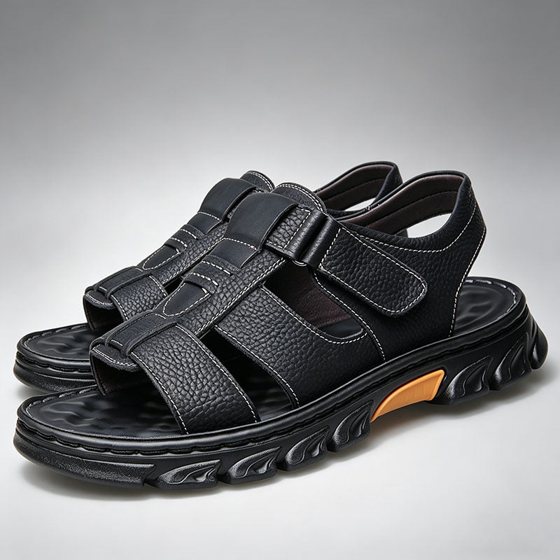 💥【38~44】Sandalias casuales de cuero para hombre