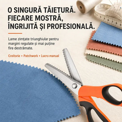 ✂️ Reže besprijekorno i sprječava habanje materijala! Profesionalne cik-cak / valovite škare za krojenje i ručni rad! ✨