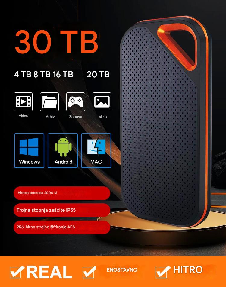 【Zadnji dan 🔥50% popusta】💥【32TB】Visokohitrostni prenosni trdi disk z veliko kapaciteto