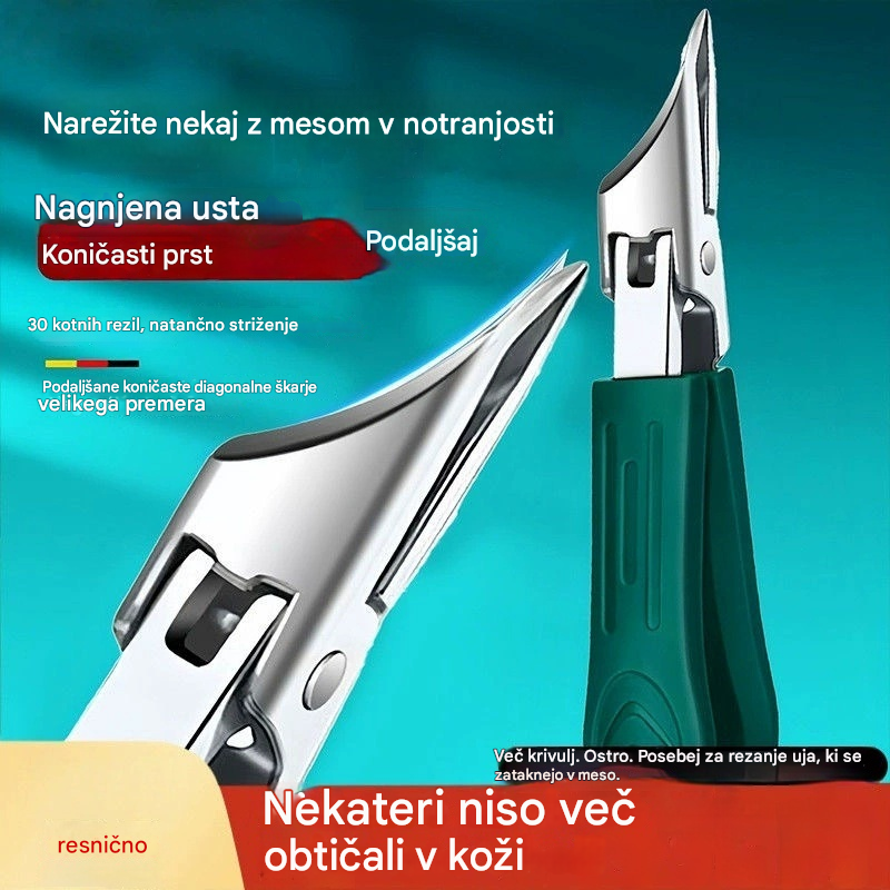 💅✂✨【Plačilo ob dostavi】✨【Kupite 1, dobite 1 gratis】🔥 Ščipalke za nohte, odporne proti brizganju, rezilo pod kotom 25° (3 kosi)